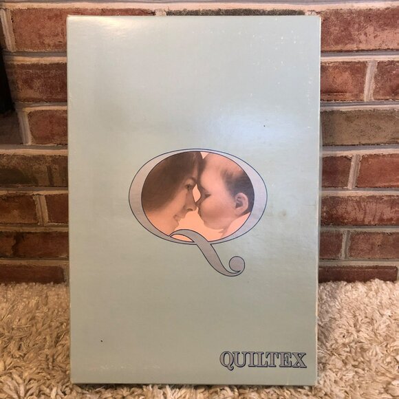 New Quiltex Embroidered Teddy Bear Crib Baby Blanket Eggshell In Original Box - Picture 2 of 7